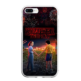 Чехол для iPhone 7Plus/8 Plus матовый с принтом STRANGER THINGS в Тюмени, Силикон | Область печати: задняя сторона чехла, без боковых панелей | 011 | down | eleven | netflix | season | series | strange | stranger | things | upside | дела | дина | загадочные | монстр | монстры | одиннадцать | очень | сезон | сериал | сериалы | события | странные | ужасы