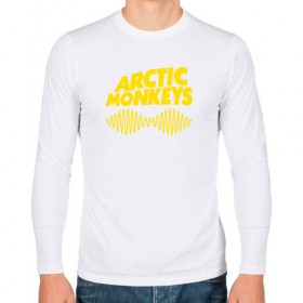 Мужской лонгслив хлопок с принтом ARCTIC MONKEYS в Тюмени, 100% хлопок |  | arctic monkeys | арктик манкис | арктические мартышки