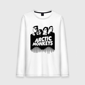 Мужской лонгслив хлопок с принтом ARCTIC MONKEYS в Тюмени, 100% хлопок |  | arctic monkeys | арктик манкис | арктические мартышки