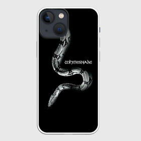 Чехол для iPhone 13 mini с принтом WHITESNAKE в Тюмени,  |  | whitesnake | ws | белая змея | блюз | вайт | вайтснек | вс | глэм | джоэл хокстра | дэвид ковердэйл | майкл девин | метал | микеле луппи | реб бич | рок группа | снек | томми олдридж | хард | хеви