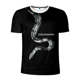 Мужская футболка 3D спортивная с принтом WHITESNAKE в Тюмени, 100% полиэстер с улучшенными характеристиками | приталенный силуэт, круглая горловина, широкие плечи, сужается к линии бедра | whitesnake | ws | белая змея | блюз | вайт | вайтснек | вс | глэм | джоэл хокстра | дэвид ковердэйл | майкл девин | метал | микеле луппи | реб бич | рок группа | снек | томми олдридж | хард | хеви