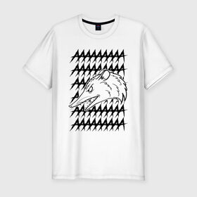 Мужская футболка премиум с принтом Злой опосум в Тюмени, 92% хлопок, 8% лайкра | приталенный силуэт, круглый вырез ворота, длина до линии бедра, короткий рукав | животные | крик | опоссум