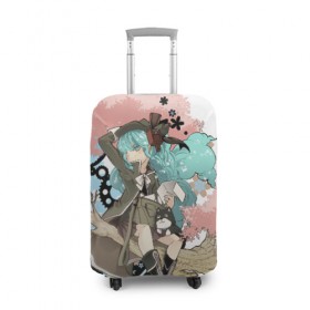 Чехол для чемодана 3D с принтом Мику Хацунэ в Тюмени, 86% полиэфир, 14% спандекс | двустороннее нанесение принта, прорези для ручек и колес | anime | character | geisha | hatsune miku | japan | kimono | manga | style | аниме | вокалоид | девушки | манга | мульт | оружие | сёдзё | сериал | хатсуне мику