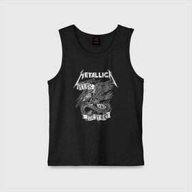 Детская майка хлопок с принтом Metallica в Тюмени,  |  | metalica | metallica | группа | джеймс хэтфилд | кирк хэмметт | ларс ульрих | метал | металика | металлика | миталика | музыка | роберт трухильо | рок | трэш | трэшметал | хард | хеви