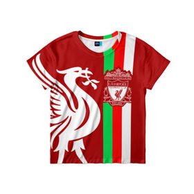 Детская футболка 3D с принтом Liverpool (3) в Тюмени, 100% гипоаллергенный полиэфир | прямой крой, круглый вырез горловины, длина до линии бедер, чуть спущенное плечо, ткань немного тянется | champions | england | league | liverpool | англия | ливерпуль | лига | чемпионов