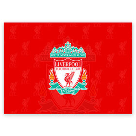 Поздравительная открытка с принтом Liverpool (2) в Тюмени, 100% бумага | плотность бумаги 280 г/м2, матовая, на обратной стороне линовка и место для марки
 | champions | england | league | liverpool | англия | ливерпуль | лига | чемпионов