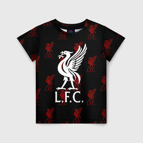 Детская футболка 3D с принтом Liverpool (5) в Тюмени, 100% гипоаллергенный полиэфир | прямой крой, круглый вырез горловины, длина до линии бедер, чуть спущенное плечо, ткань немного тянется | champions | england | league | liverpool | англия | ливерпуль | лига | чемпионов