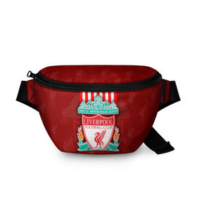 Поясная сумка 3D с принтом Liverpool (6) в Тюмени, 100% полиэстер | плотная ткань, ремень с регулируемой длиной, внутри несколько карманов для мелочей, основное отделение и карман с обратной стороны сумки застегиваются на молнию | champions | england | league | liverpool | англия | ливерпуль | лига | чемпионов