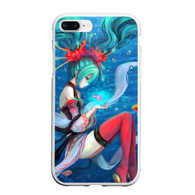 Чехол для iPhone 7Plus/8 Plus матовый с принтом Hatsune Miku в Тюмени, Силикон | Область печати: задняя сторона чехла, без боковых панелей | anime | character | geisha | hatsune miku | japan | kimono | manga | style | аниме | вокалоид | девушки | манга | мульт | оружие | сёдзё | сериал | хатсуне мику