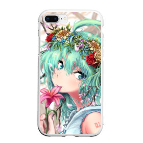 Чехол для iPhone 7Plus/8 Plus матовый с принтом Hatsune Miku в Тюмени, Силикон | Область печати: задняя сторона чехла, без боковых панелей | anime | character | geisha | hatsune miku | japan | kimono | manga | style | аниме | вокалоид | девушки | манга | мульт | оружие | сёдзё | сериал | хатсуне мику