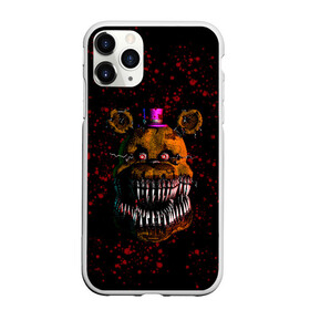 Чехол для iPhone 11 Pro матовый с принтом FNAF Nightmare в Тюмени, Силикон |  | blood | five nights at freddy’s | fnaf | game | horror | игра | кровь | пять ночей у фредди | ужас | фнаф | фреди