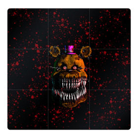 Магнитный плакат 3Х3 с принтом FNAF Nightmare в Тюмени, Полимерный материал с магнитным слоем | 9 деталей размером 9*9 см | Тематика изображения на принте: blood | five nights at freddy’s | fnaf | game | horror | игра | кровь | пять ночей у фредди | ужас | фнаф | фреди