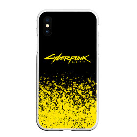 Чехол для iPhone XS Max матовый с принтом Cyberpunk 2077 в Тюмени, Силикон | Область печати: задняя сторона чехла, без боковых панелей | cyberpunk 2020 | cyberpunk 2077 | cyberpunk city | e3 | game | logo | samurai | игра | кибер | киберпанк | киберпанк 2077 | киборг | логотип | надпись | фантастика