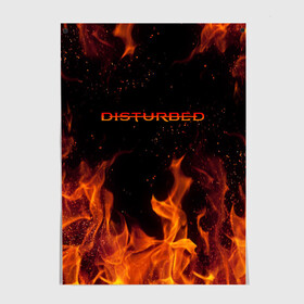 Постер с принтом DISTURBED (НА СПИНЕ) в Тюмени, 100% бумага
 | бумага, плотность 150 мг. Матовая, но за счет высокого коэффициента гладкости имеет небольшой блеск и дает на свету блики, но в отличии от глянцевой бумаги не покрыта лаком | disturbed | дистурбед