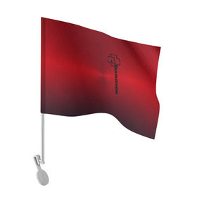 Флаг для автомобиля с принтом Rammstein. в Тюмени, 100% полиэстер | Размер: 30*21 см | 3d | hard | logo | metal | music | rammstein | rock | диск | знак | иллюстрация | лого | метал | музыка | рамштайн | рок | символ | текстура