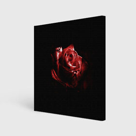 Холст квадратный с принтом Кровавая роза в Тюмени, 100% ПВХ |  | Тематика изображения на принте: брызги | кровавая роза | кровь | роза | цветы