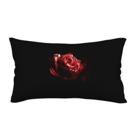 Подушка 3D антистресс с принтом Кровавая роза в Тюмени, наволочка — 100% полиэстер, наполнитель — вспененный полистирол | состоит из подушки и наволочки на молнии | брызги | кровавая роза | кровь | роза | цветы