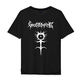 Мужская футболка хлопок Oversize с принтом Ghostemane в Тюмени, 100% хлопок | свободный крой, круглый ворот, “спинка” длиннее передней части | ghostemane | ill biz | mercury | noise | young crowley | рэп | рэпер | эрик уитни