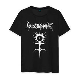 Мужская футболка хлопок с принтом Ghostemane в Тюмени, 100% хлопок | прямой крой, круглый вырез горловины, длина до линии бедер, слегка спущенное плечо. | ghostemane | ill biz | mercury | noise | young crowley | рэп | рэпер | эрик уитни