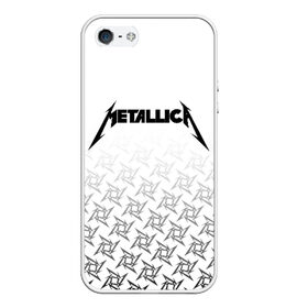 Чехол для iPhone 5/5S матовый с принтом METALLICA в Тюмени, Силикон | Область печати: задняя сторона чехла, без боковых панелей | metallica | металлика