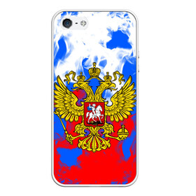 Чехол для iPhone 5/5S матовый с принтом RUSSIA Flame Collection в Тюмени, Силикон | Область печати: задняя сторона чехла, без боковых панелей | Тематика изображения на принте: fire | flame | russia | sport | tricolor | герб | огонь | патриот | патриотизм | пламя | россия | спорт | триколор | флаг россии