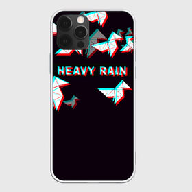 Чехол для iPhone 12 Pro Max с принтом Heavy Rain (Glitch) в Тюмени, Силикон |  | 3d | game | glitch | heavy rain | геометрия | глитч | игра | надпись | оригами | хеви рейн