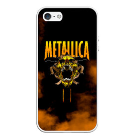 Чехол для iPhone 5/5S матовый с принтом Metallica в Тюмени, Силикон | Область печати: задняя сторона чехла, без боковых панелей | metalica | metallica | группа | джеймс хэтфилд | кирк хэмметт | ларс ульрих | метал | металика | металлика | миталика | музыка | роберт трухильо | рок | трэш | трэшметал | хард | хеви