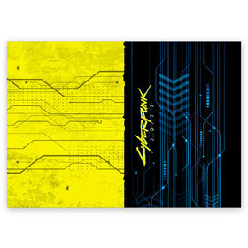 Поздравительная открытка с принтом CYBERPUNK 2077 в Тюмени, 100% бумага | плотность бумаги 280 г/м2, матовая, на обратной стороне линовка и место для марки
 | Тематика изображения на принте: 2077 | cyber | cyberpunk | demon | glitch | keanu | logo | punk | reeves | samurai | symbol | team | trauma | глитч | демон | киану | кибер | киберпанк | клан | лого | логотип | огонь | панк | ривз | самурай | символ