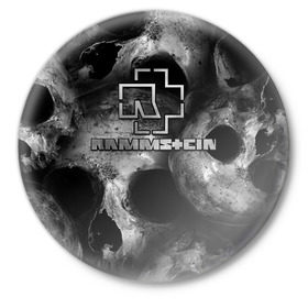 Значок с принтом Rammstein в Тюмени,  металл | круглая форма, металлическая застежка в виде булавки | du hast | heavy | herzeleid | metal | mutter | rammstein | reise | rosenrot | sehnsucht | till lindemann | группа | метал | рамштайн | рок | тилль линдеманн | хард