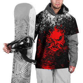 Накидка на куртку 3D с принтом SAMURAI KEANU REEVES в Тюмени, 100% полиэстер |  | Тематика изображения на принте: cyberpunk | cyberpunk 2077 | samurai | киберпанк