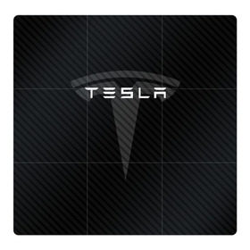 Магнитный плакат 3Х3 с принтом TESLA (1) в Тюмени, Полимерный материал с магнитным слоем | 9 деталей размером 9*9 см | elon | elon musk | musk | space | tesla | автолюбитель | автомобиль | илон маск | тесла