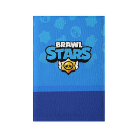 Обложка для паспорта матовая кожа с принтом Brawl Stars в Тюмени, натуральная матовая кожа | размер 19,3 х 13,7 см; прозрачные пластиковые крепления | Тематика изображения на принте: brawl | bs | fails | leon | stars | supercell | tick | бой | босс | бравл | броубол | бс | герои | драка | звезд | осада | сейф | старс | цель