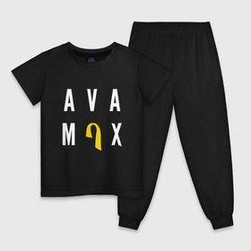 Детская пижама хлопок с принтом AVA MAX в Тюмени, 100% хлопок |  брюки и футболка прямого кроя, без карманов, на брюках мягкая резинка на поясе и по низу штанин
 | ava max | so am i. | sweet but psycho | ава макс