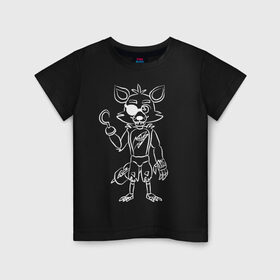 Детская футболка хлопок с принтом Five Nights at Freddy в Тюмени, 100% хлопок | круглый вырез горловины, полуприлегающий силуэт, длина до линии бедер | Тематика изображения на принте: 