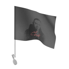 Флаг для автомобиля с принтом Свик в Тюмени, 100% полиэстер | Размер: 30*21 см | дым | малиновыйсвет | певец | попмузыка | рэпер