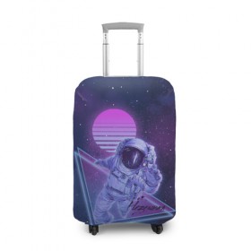Чехол для чемодана 3D с принтом Неземная в Тюмени, 86% полиэфир, 14% спандекс | двустороннее нанесение принта, прорези для ручек и колес | космос | макс барских | моялюбовь | неземная | певец