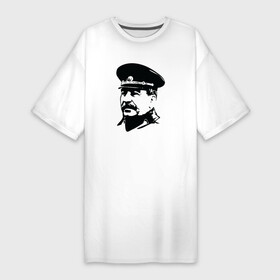 Платье-футболка хлопок с принтом Сталин в Тюмени,  |  | stalin | ussr | иосиф сталин | коммунизм | комунизм | ссср | сталин
