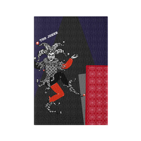 Обложка для паспорта матовая кожа с принтом The joker в Тюмени, натуральная матовая кожа | размер 19,3 х 13,7 см; прозрачные пластиковые крепления | джокер | игра | карта