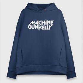 Женское худи Oversize хлопок с принтом MACHINE GUN KELLY в Тюмени, френч-терри — 70% хлопок, 30% полиэстер. Мягкий теплый начес внутри —100% хлопок | боковые карманы, эластичные манжеты и нижняя кромка, капюшон на магнитной кнопке | colson | diablo | gun | hotel | kelly | mgk | ган | келли | колсон | машин | мгк | мджикей