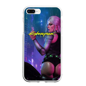 Чехол для iPhone 7Plus/8 Plus матовый с принтом CYBERPUNK 2077 в Тюмени, Силикон | Область печати: задняя сторона чехла, без боковых панелей | Тематика изображения на принте: 2077 | ciberpunk | cyber punk | cyberpank | cyberpunk | kiberpunk | kyberpank | kyberpunk | samurai | кибер панк | киберпанк | самурай