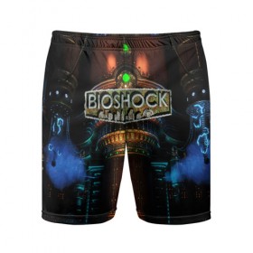 Мужские шорты 3D спортивные с принтом BIOSHOCK в Тюмени,  |  | bioshock | bioshock infinite | биошок | букер | элизабет