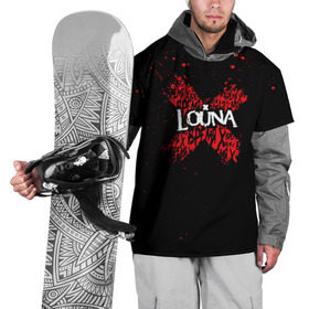 Накидка на куртку 3D с принтом Louna в Тюмени, 100% полиэстер |  | louna | tracktor bowling | альтернативный | вит | група | группа | лоуна | лу | луна | лусинэ геворкян | метал | нюметал | панк | панкрок | пилот | рок | ру | серж | трактор боулинг
