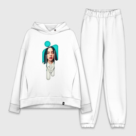 Женский костюм хлопок Oversize с принтом Billie Eilish в Тюмени,  |  | ayelish | bad guy | bellyache | bilie eilish | bilie elish | billie | billie eilish | eilish | electronic | elish | music | билли айлиш | эйлиш | элиш