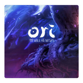 Магнитный плакат 3Х3 с принтом Ori and the Will of the Wisps в Тюмени, Полимерный материал с магнитным слоем | 9 деталей размером 9*9 см | blind | forest | game | games | gumo | kuro | naru | nibel | ori | owl | will | wisps | воля | гумо | игра | игры | куро | лес | нару | нибель | огней | ори | платформер | слепой | совенок