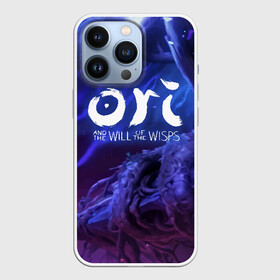 Чехол для iPhone 13 Pro с принтом Ori and the Will of the Wisps в Тюмени,  |  | blind | forest | game | games | gumo | kuro | naru | nibel | ori | owl | will | wisps | воля | гумо | игра | игры | куро | лес | нару | нибель | огней | ори | платформер | слепой | совенок