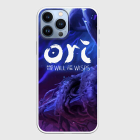 Чехол для iPhone 13 Pro Max с принтом Ori and the Will of the Wisps в Тюмени,  |  | Тематика изображения на принте: blind | forest | game | games | gumo | kuro | naru | nibel | ori | owl | will | wisps | воля | гумо | игра | игры | куро | лес | нару | нибель | огней | ори | платформер | слепой | совенок