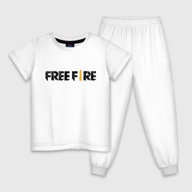 Детская пижама хлопок с принтом Free Fire в Тюмени, 100% хлопок |  брюки и футболка прямого кроя, без карманов, на брюках мягкая резинка на поясе и по низу штанин
 | battlegrounds | fire | free | garena | гарена | фаер | фри
