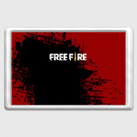 Магнит 45*70 с принтом Free Fire в Тюмени, Пластик | Размер: 78*52 мм; Размер печати: 70*45 | battlegrounds | fire | free | garena | гарена | фаер | фри
