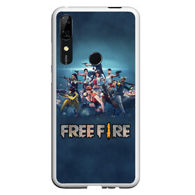 Чехол для Honor P Smart Z с принтом Free Fire в Тюмени, Силикон | Область печати: задняя сторона чехла, без боковых панелей | battlegrounds | fire | free | garena | гарена | фаер | фри