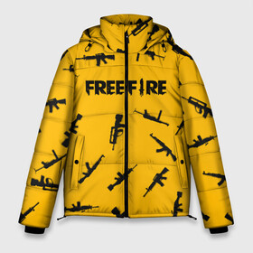 Мужская зимняя куртка 3D с принтом GARENA FREE FIRE в Тюмени, верх — 100% полиэстер; подкладка — 100% полиэстер; утеплитель — 100% полиэстер | длина ниже бедра, свободный силуэт Оверсайз. Есть воротник-стойка, отстегивающийся капюшон и ветрозащитная планка. 

Боковые карманы с листочкой на кнопках и внутренний карман на молнии. | Тематика изображения на принте: free fire | garena free fire | гарена 3 | гарена фри | гарена фри фаер | гарено. | игра garena
